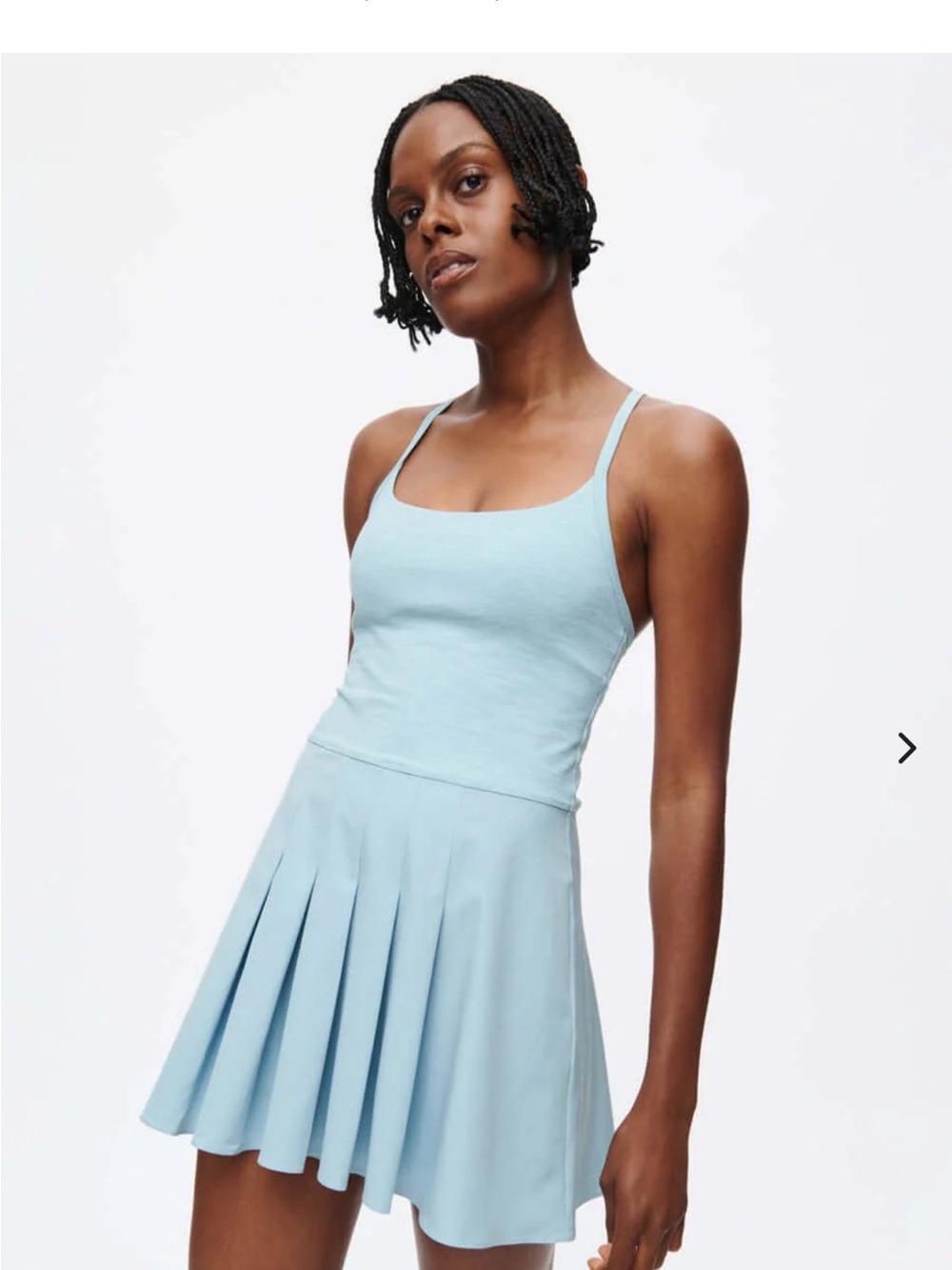Outdoor Voices Light Aqua Strappy Active Dress